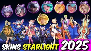 TODAS LAS SKINS STARLIGHT DEL 2025 EN MOBILE LEGENDS! PHOVEUS, YVE, JULIAN Y M&Aacute;S! DAKENPLAYS!