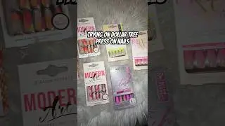 Пробую пресс на ногтях от Dollar Tree! Салонные идеальные ногти за 1,25 доллара #Shorts