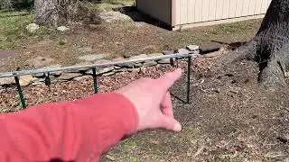 Garden Railway 5:  Testing the track bed