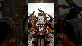 REVENGE OF THE PARROTS &mdash; THE FURRY CAPTAIN STRIKES BACK! #vlog #funny #pirates #sea #raccon #viral