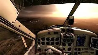 Severe Storm Bumpy Beaver landing in Brisbane - Cockpit view - msfs