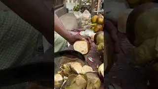 So Yammy Juicy Palmyra palm fruit cutting skills #shorts #palmyrafruit