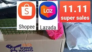 unboxing|lazada and shoppe haul sale 11.11|shopping with me