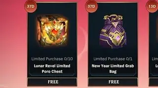 Wild Rift : Opening 10 Free Lunar Revel Limited Poro Chest & New Year Limited Grab Bag