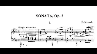 Ernst Krenek - Piano Sonata No.1, Op.2 (Madge)