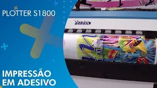 Visutec | Plotter S1800| Impress&atilde;o em adesivo