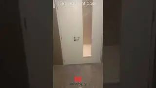 Fire resistant doors.