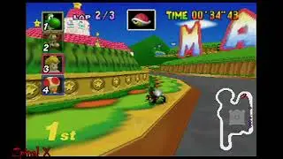 MARIO KART AMPED UP ON REAL N64 (EVERDRIVE) LONGPLAY