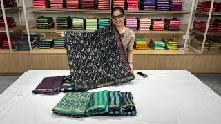 Maheshwari Silk Cotton Sarees | Hand Block-Printed | #sareelove #kanchipattu 
