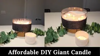 AFFORDABLE DIY GIANT CANDLE | INTERIOR.BREAK