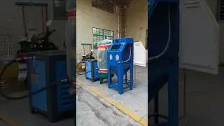 Small Manual Sandblasting Cabinet with Air Compressor and Air Tank I China factory #sandblaster