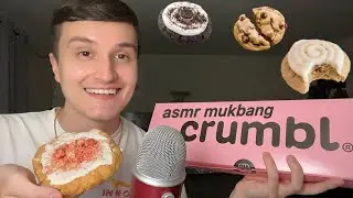 ASMR Crumbl Cookies Mukbang 🍪💤 (eating sounds)