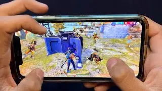 IPHONE 11⚡️HANDCAME SOLO VS SQUAD FREE FIRE GAMEPLAY🔥