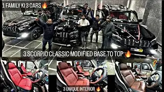 3 SCORPIO CLASSIC MODIFIED BASE TO TOP ✅ 3 BHAIYO KI 3 GADIYA ✅ MAHINDRA GENUINE WORK✅