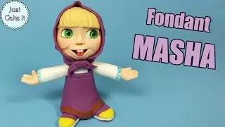 How to make fondant MASHA cake topper