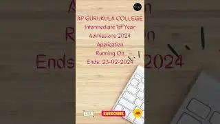 AP GURUKULA INTER 1st YEAR ADMISSIONS