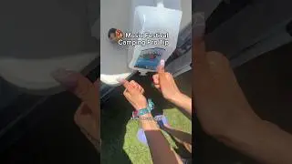 Simple festival camping tip! ⛺️ #musicfestivals #campingtips #coachella #edc #bonnaroo
