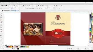 #478 | Restaurant Cover Design | Basic CorelDraw in Hindi