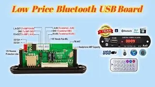 Bluetooth MP3 USB Board Very Low price // Bluetooth USB Board unboxing // 3Tech  Channel Tamil