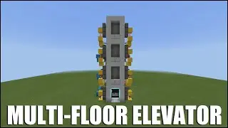 Как построить многоэтажный лифт в Minecraft Bedrock!