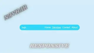 Responsive simple Navbar by css and html #css #html #coding #navbar