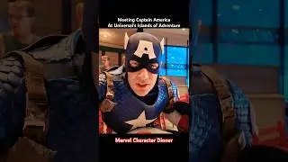 Meeting Captain America #universal #universalorlando #marvel #captainamerica #marvellegends #captain
