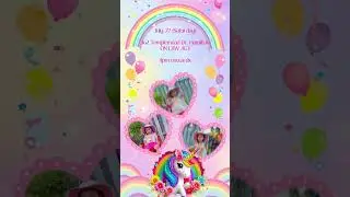 Video Invitation | Animated Video invitation |  Einvitation #BirthdayInvitation #animatedinvitation