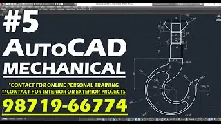 #5 || AUTOCAD MECHANICAL PRACTICE DRAWING 5 ||