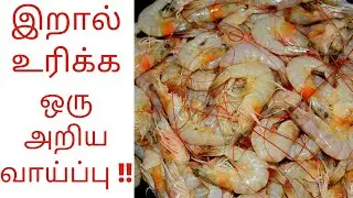 இறால் உரிப்பது எப்படி | How to clean Prawns in Tamil | Eral urippathu eppadi | Prawn Eral cleaning