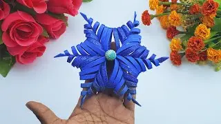Diy Christmas 3d snowflake ideas। How to make Christmas Crafts. 