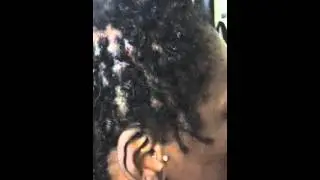 Short Sisterlocks on high density hair