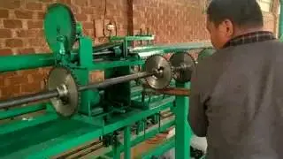 chain link fence machine adjusting video 6