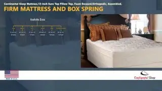 Continental Sleep mattress and box spring