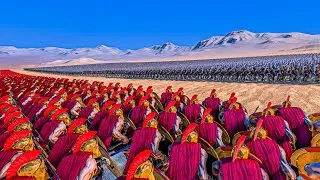 6000 SPARTANS vs 25000 ORCS - Ultimate Epic Battle Simulator UEBS