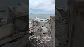 Beach erosion in San Antonio ZAMBALES
