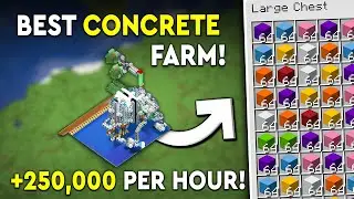 Учебник по Бетонной Ферме Minecraft - САМАЯ БЫСТРАЯ! - 250 000 В ЧАС!