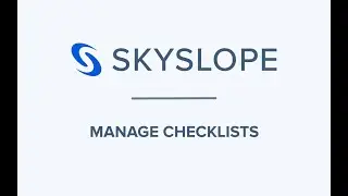 Admin - How to Manage Your Checklists