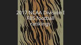 2017 NCAA Division I FBS football rankings