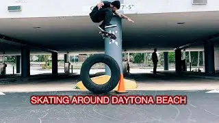 Vlog #14 - Skating around Daytona Beach, Florida. 