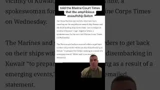 Marine unit leaves Kuwait exercise early because of &lsquo;emerging events&rsquo; #military #marine #army #navy