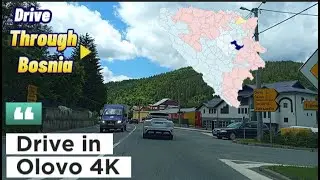 Drive in Olovo 🇧🇦 | Mountain Town Drive in 4K | BH Road Stories