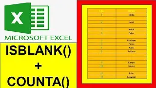 Formula to add serial numbers in excel but except blank cells | #exceltutorial | #excelfansonly