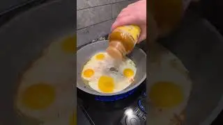 ASMR Yummy and Delicious Canadian Ham and Fried Eggs for Breakfast #ham #canadian #eggs #asmr