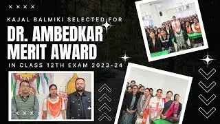Kajal Balmiki Selected for DR. AMBEDKAR MERIT AWARD #youtube #trending #viralvideo #ambedkar #shorts