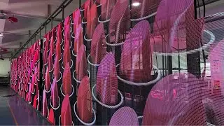 Storefront advertising Solution Indoor High Brightness Transparent LED Display