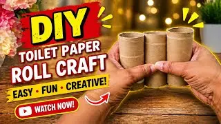 Toilet Paper craft Idea💫 Easy and fun DIY Craft for all ages 