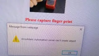 ErrorMain: Automation server can't creat object