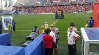 Ambiance entrée des joueurs rc lens  paris fc