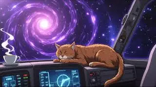 Light drifts, and Catsby dreams on. 19. Relaxing space music for sleep, study, work. 3h08.