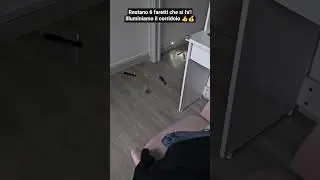 Restano 6 faretti che si fa'!Illuminiamo il corridoio 👍💰